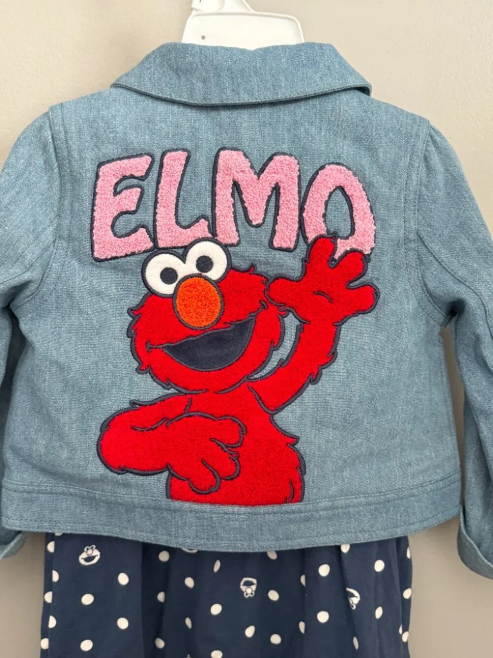 Brand NWT Sesame Street ELMO Dress & Jacket Set Size 2T - Picture 3 of 11